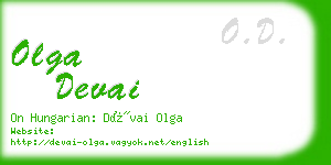 olga devai business card